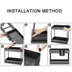 SwiftStride 2-Layer Kitchen Storage Rack - Image 2