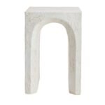 Courtney Accent Table White Square Modern Side Table - Image 4