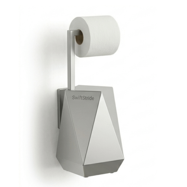 SwiftStride Geometric Wall-Mounted Tissue Holder