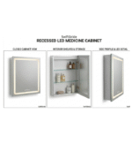 SwiftStride Luxury LED Medicine Cabinet Mirror - Image 4